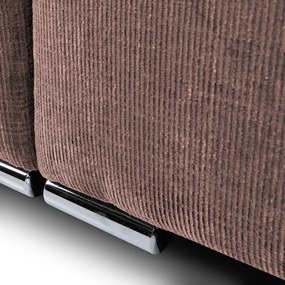 Rozkladacia pohovka Anafi, tmavo ružová látka