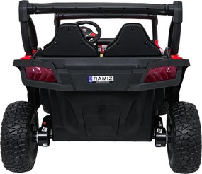 Ramiz Elektrická bugina Gravity pre deti červená + pohon 4x4 + diaľkové ovládanie