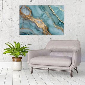 Obraz - Tyrkysový mramor (90x60 cm)