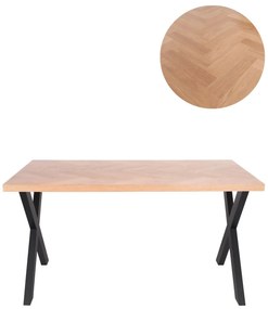 Stôl Bjorn (Nat 140 cm) – prírodný dub, rybia kosť