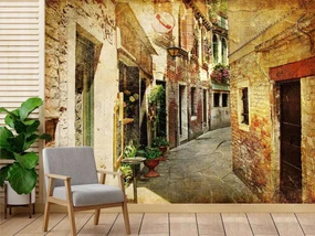 Gario Fototapeta Ulica medzi budovami Materiál: Vliesová, Rozmery: 100 x 70 cm