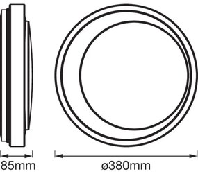 Ledvance - LED Stmievateľné stropné svietidlo SMART+ MOON LED/24W/230V Wi-Fi