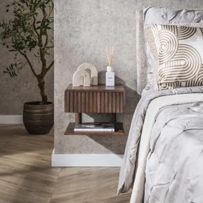 Nočný stolík 30-12 Carve Drevo Acacia  - Komfort-nábytok