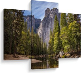 Obraz - Pod Yosemite skalou (90x60 cm)