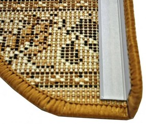 Sintelon Nášľapy na schody Practica béžový polkruh, samolepiaci - 24x65 polkruh (rozmer vrátane ohybu)