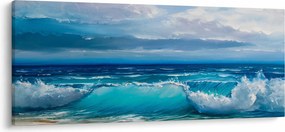 Obraz - Morské vlny (120x50 cm)