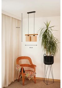 Brilagi - Luster na lanku FOREST 2xE27/15W/230V borovica/hnedá/čierna