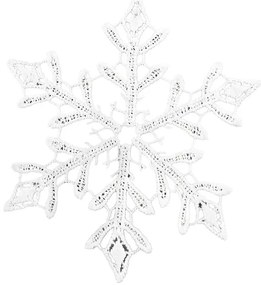 Snehová vločka z čipky na zavesenie 11 cm 44580
