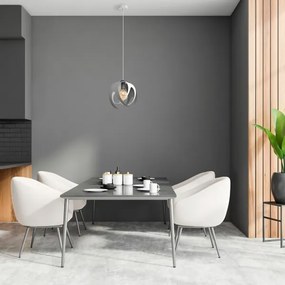 Luster na lanku MOONLIGHT 1xE27/15W/230V šedá