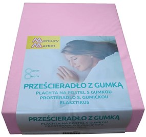 Plachta na posteľ Jersey 200x220 svetloružová 4605