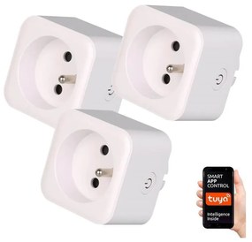 Immax Neo 07762C - SADA 3x Inteligentná zásuvka NEO LITE 3680W/230V/16A Wi-Fi Tuya IM1078