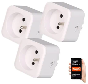 Immax Neo 07762C - SADA 3x Inteligentná zásuvka NEO LITE 3680W/230V/16A Wi-Fi Tuya IM1078