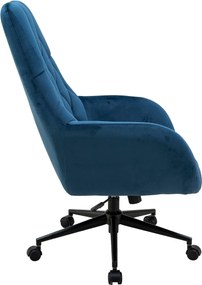 Sconto Kancelárske kreslo TOSHI tmavomodrá