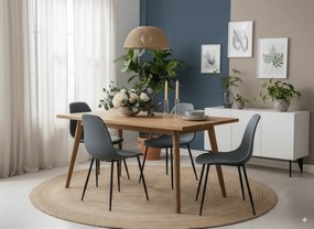 AKCIA Bridlicovo sivá stolička OSAKA s čiernymi nohami II. akosť