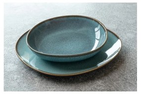 Tyrkysovo-hnedá kameninová misa Villeroy &amp; Boch Like Lave, ø 28 cm