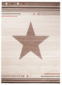 Kusový koberec Hviezda krémový 2 140x190cm