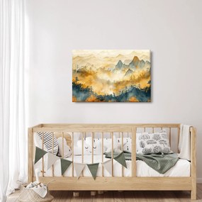 Obraz - Pohorie, akvarel (90x60 cm)
