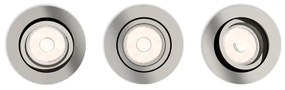 Philips 50393/17/PN - SADA 3x Podhľadové svietidlo DONEGAL 1xGU10/5,5W/230V