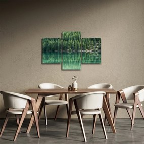 Obraz - Ihličnany pri jazere (90x60 cm)