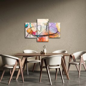 Obraz - Abstrakcia, vtáčik (90x60 cm)