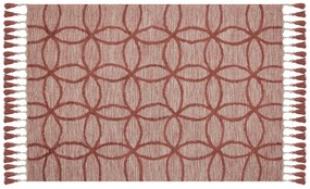 Bavlnený koberec 160 x 230 cm červený KIRSEHIR Beliani