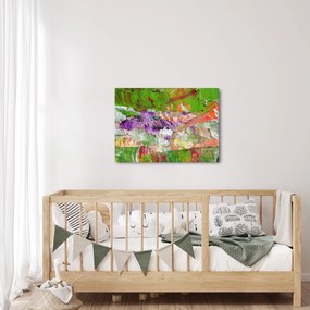 Obraz abstrakcie - maľba (70x50 cm)