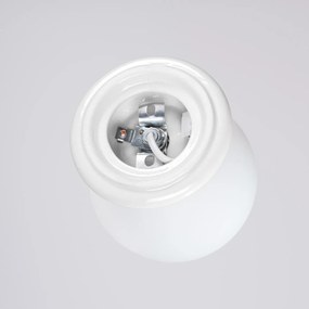 Nástenné svietidlo Zori, 1x biele sklenené tienidlo, w