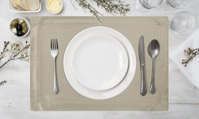 SADA 4 KS PRESTIERANIE NA STÔL MELINDA 40X30 CM BÉŽOVÁ