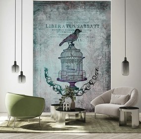 Gario Fototapeta Abstrakt vtáka na klietke - Andrea Haase Materiál: Vliesová, Rozmery: 200 x 280 cm