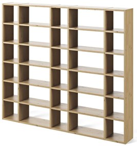 Svetlohnedá knižnica TemaHome Pombal, šírka 255 cm