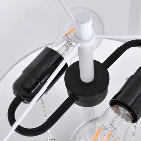 Stojacia lampa FOGO 2xE27/15W/230V biela/béžová