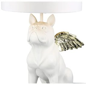 Dekor svietidlo white & gold BULLDOG