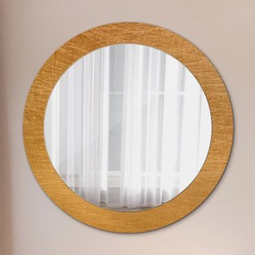 Okrúhle ozdobné zrkadlo Kovový povrch fi 70 cm