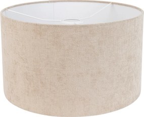 Látkové tienidlo na lampu svetlohnedé okrúhle 35/35/20