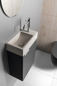 Sapho Sapho, LATUS X umývadlová skrinka 39,4x50x22cm, antracitový mat, LT110-3434