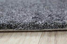 Spoltex, Metrážny koberec Elizabet 176 šedá, na mieru, šíře 4m, šedá, filc, obývacia izba