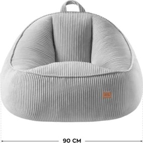 Sedací vak COMFY 4.0 sivý
