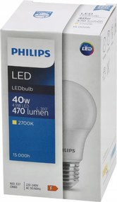 LED žiarovka E27 PHILIPS 4,9W 470lm - tepla biela