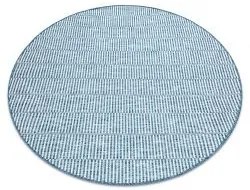 styldomova Šnúrkový koberec sizal loft 21198 strieborno/modrý kruh