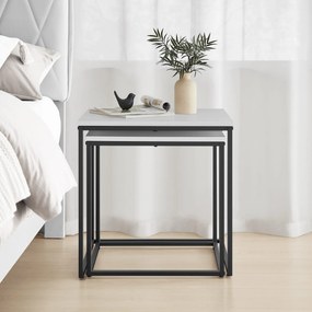 Sada 2 ks konferenčných stolíkov QUADRO, biele