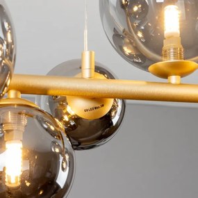 Brilagi - LED Luster na lanku MILLA 10xG9/3W/230V zlatá/dymová