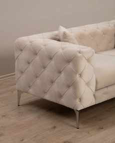 Luxusná dvojmiestna pohovka ComoDeluxe - krémová