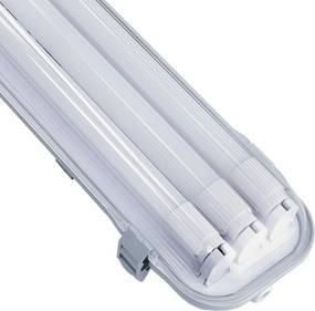 SADA 4 LED garážových lámp, 120 cm prémiové hermetické svietidlo + LED trubica