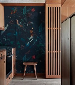 WALLCOLORS Teal Blue Garden wallpaper - tapeta POVRCH: Prowall Concrete