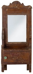 Nástenné zrkadlo s dreveným rámom 17,5x43 cm Sehar – Bloomingville