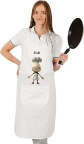 Kuchynská zástera Garlico EMI, biela