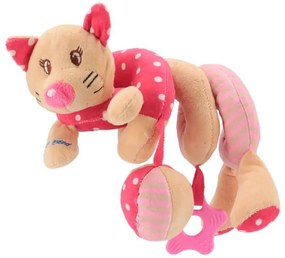 Hračka na postieľku Špirála Mačička ružová