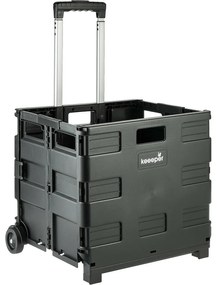 Keeeper Skladací nákupný vozík Olli 65 l Black, 65 l