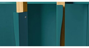 Tyrkysovomodrá vitrína Woodman Avon