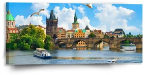 Sablio Obraz Praha Karlov most 2 - 110x50 cm